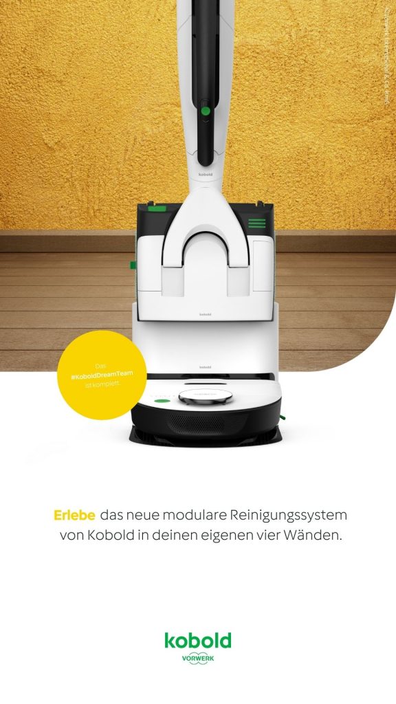 Kobold VK7 und Robot VR7 von Vorwerk – modulares Reinigungssystem Dream Team Schweiz